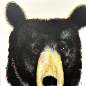V Rae print (bear on canvas)